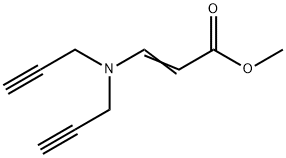 3-[Bis(2-propynyl)amino]acrylic acid methyl ester 结构式