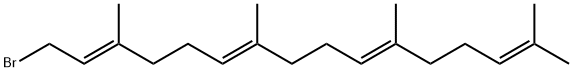 (2E,6E,10E)-1-溴-3,7,11,15-四甲基-2,6,10,14-十六碳四烯 结构式