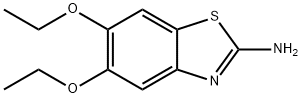 5,6-二乙氧基-1,3-苯并噻唑-2-胺 结构式