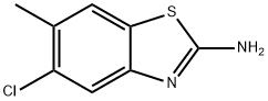 2-氨基-5-氯-6-甲基-1,3-苯并噻唑 结构式