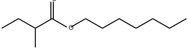 heptyl 2-methylbutyrate 结构式