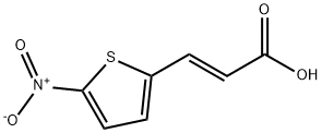 3-(5-硝基-2-噻吩)丙烯酸 结构式