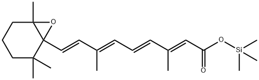 5,6-Epoxy-5,6-dihydroretinoic acid trimethylsilyl ester 结构式