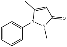 1,3-Dimethyl-2-phenyl-1H-pyrazole-5(2H)-one 结构式