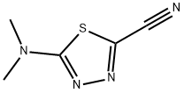 1,3,4-Thiadiazole-2-carbonitrile,  5-(dimethylamino)- 结构式
