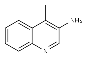 3-氨基-4-甲基喹啉 结构式