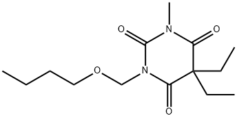 1-(butoxymethyl)-5,5-diethyl-3-methyl-1,3-diazinane-2,4,6-trione 结构式