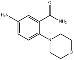 5-氨基-2-吗啉代苯甲酰胺 结构式