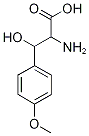 2-氨基-3-羟基-3-(4-甲氧基苯基)丙酸 结构式