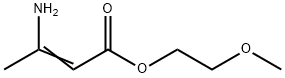 4-胺基巴豆酸(-2-甲氧基)乙酯 结构式