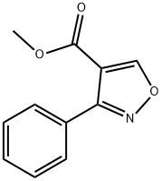 3-苯基异噁唑-4-甲酸甲酯 结构式