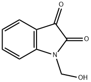 1-(羟甲基)-1H-吲哚-2,3-二酮 结构式