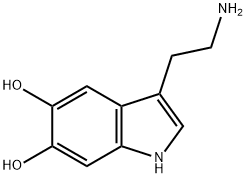 3-(2-AMINOETHYL)-1H-INDOLE-5,6-DIOL 结构式