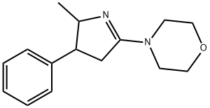 Morpholine, 4-(3,4-dihydro-2-methyl-3-phenyl-2H-pyrrol-5-yl)- 结构式