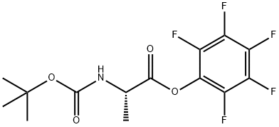 Boc-alanine pentafluorophenyl ester 结构式