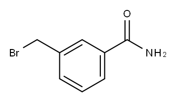 3-溴甲基-苯甲酰胺 结构式