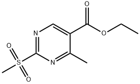 2-甲烷磺酰基-4-甲基嘧啶-5-羧酸乙酯 结构式