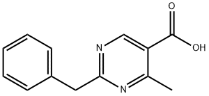 2-Benzyl-4-methylpyrimidine-5-carboxylic  acid 结构式