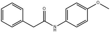 N-(4-甲氧基苯基)-2-苯基乙酰胺 结构式