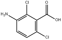 Benzoic acid, 3-amino-2,6-dichloro- (9CI) 结构式