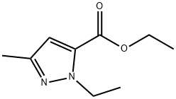 3-甲基-1-乙基-1H-吡唑-5-甲酸乙酯 结构式