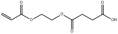 丁二酸单-2-(2-丙烯酰氧基)羟乙醇 结构式