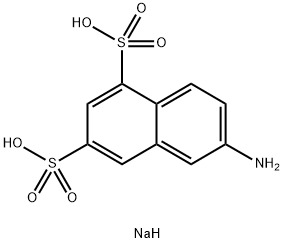 6-氨基-1,3-萘二磺酸二钠盐 结构式