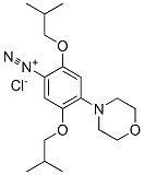 2,5-Bis(2-methylpropoxy)-4-(4-morpholinyl)benzenediazonium chloride 结构式