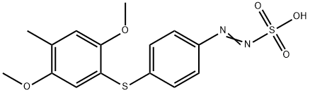 (4-((2,5-Dimethoxy-4-methylphenyl)thio)phenyl)diazenesulfonic acid 结构式