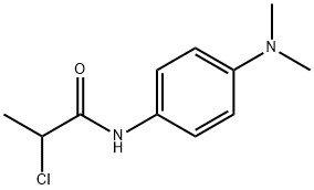 2-CHLORO-N-[4-(DIMETHYLAMINO)PHENYL]PROPANAMIDE HYDROCHLORIDE 结构式