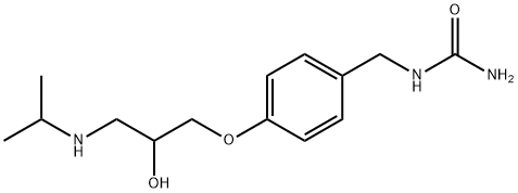 [[4-[2-Hydroxy-3-(isopropylamino)propoxy]phenyl]methyl]urea 结构式