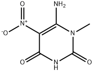 6-amino-5-(nitro)-1-methylpyrimidine-2,4(1H,3H)-dione 结构式