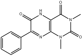 2,4,6(3H)-Pteridinetrione,  1,5-dihydro-1,3-dimethyl-7-phenyl- 结构式