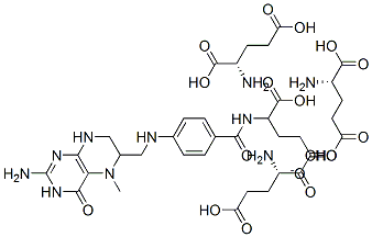 5-methyltetrahydrofolate triglutamate 结构式