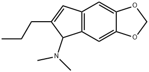 2-n-Propyl-3-dimethylamino-5,6-methylenedioxyindene 结构式