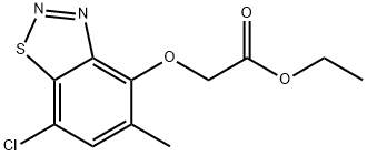 [(7-Chloro-5-methyl-1,2,3-benzothiadiazol-4-yl)oxy]acetic acid ethyl ester 结构式