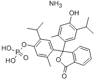 百里酚酞单磷酸二铵盐 结构式