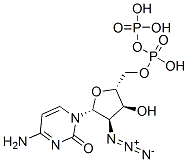 2'-azido-2'-deoxycytidine 5'-diphosphate 结构式