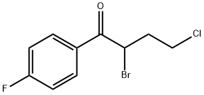 2-溴-4-氯-1-(4-氟苯基)丁烷-1-酮 结构式