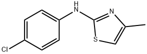 (4-氯苯基)-(4-甲基噻唑-2-基)胺 结构式