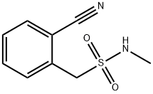 1-(2-氰基苯基)-N-甲基甲烷磺酰胺 结构式
