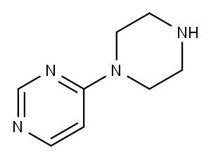 4-(哌嗪-1-基)嘧啶 结构式
