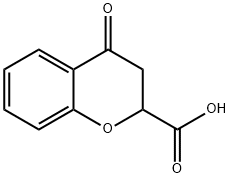 3,4-Dihydro-4-oxo-2H-1-benzopyran-2-carboxylic acid 结构式
