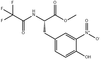 (S)-METHYL 3-(4-HYDROXY-3-NITROPHENYL)-2-(2,2,2-TRIFLUOROACETYLAMINO)PROPIONATE 结构式