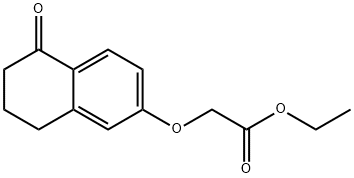 ethyl 2-(5-oxo-5,6,7,8-tetrahydronaphthalen-2-yloxy)acetate 结构式