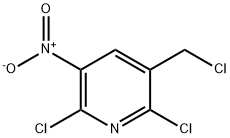 2,6-DICHLORO-3-CHLOROMETHYL-5-NITROPYRIDINE 结构式