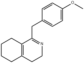 3,4,5,6,7,8-hexahydro-1-[(4-methoxyphenyl)methyl]isoquinoline 结构式