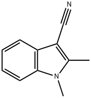 1,2-二甲基-1H-吲哚-3-甲腈 结构式