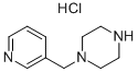 1-(吡啶-3-基甲基)哌嗪盐酸盐 结构式