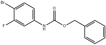 N-苄氧羰基-4-溴-3-氟苯胺 结构式